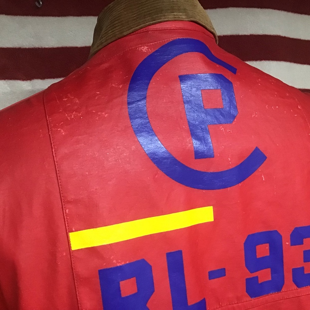 Guc Rare vintage CP93 firemans slicker Sz M - Picture 7 of 8